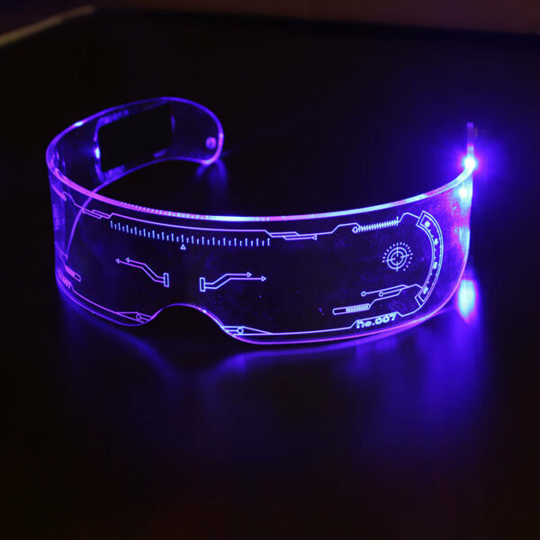 Colorful LED Light-emitting Technology Glasses