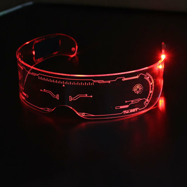 Colorful LED Light-emitting Technology Glasses