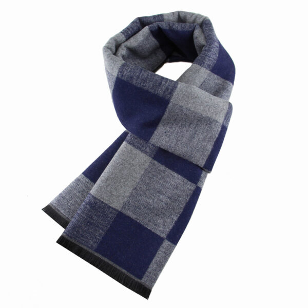 Thickened Warm Plaid Scarf