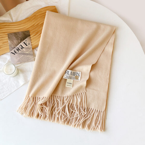 Custom Pure Color Premium Faux Cashmere Scarf