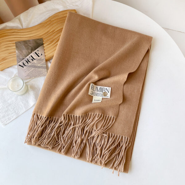 Custom Pure Color Premium Faux Cashmere Scarf