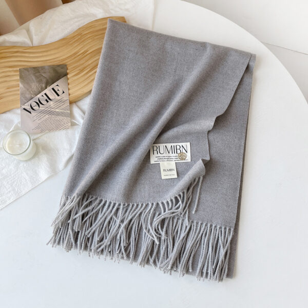 Custom Pure Color Premium Faux Cashmere Scarf