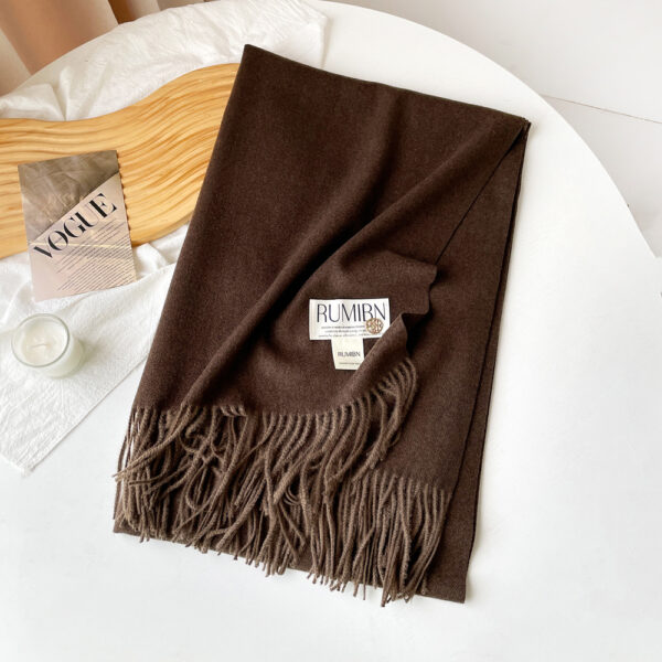 Custom Pure Color Premium Faux Cashmere Scarf