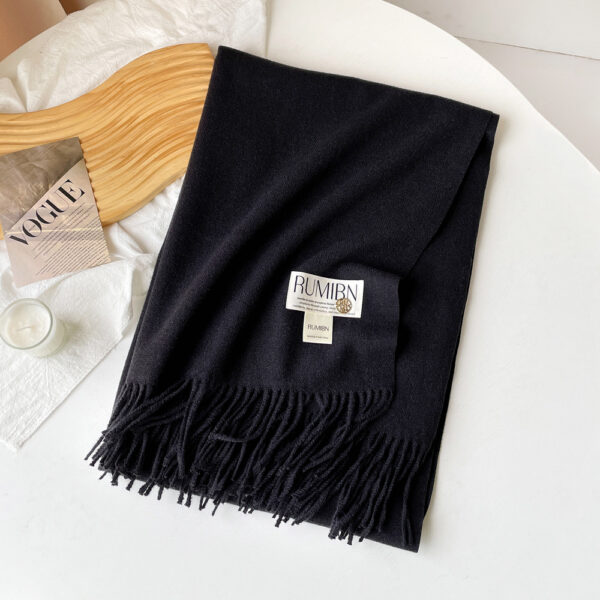 Custom Pure Color Premium Faux Cashmere Scarf