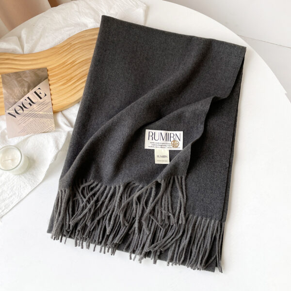 Custom Pure Color Premium Faux Cashmere Scarf