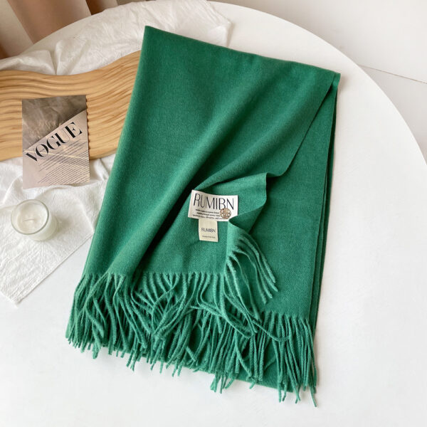 Custom Pure Color Premium Faux Cashmere Scarf