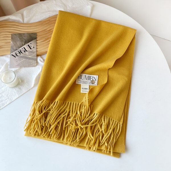 Custom Pure Color Premium Faux Cashmere Scarf