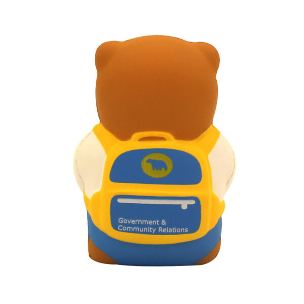 New PU Foam Backpack Bear Shaped Stress Reliever