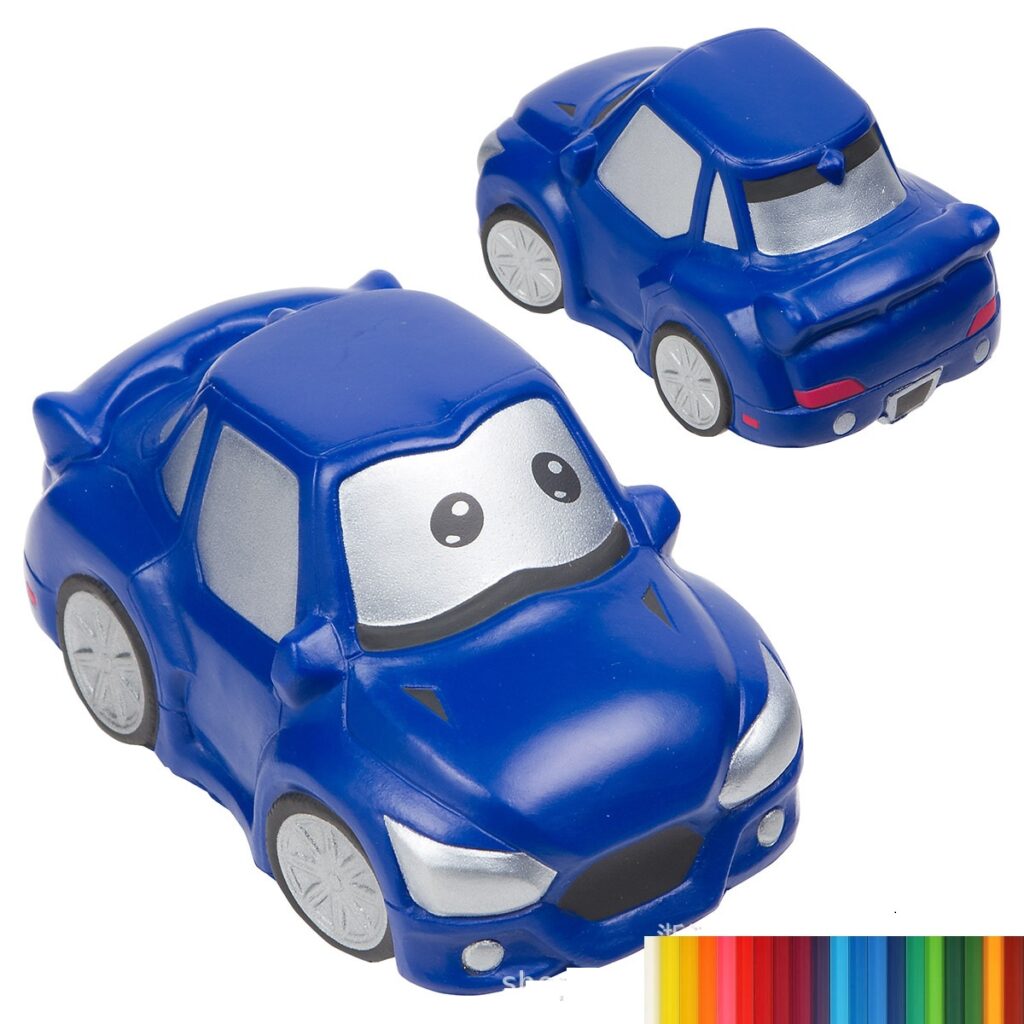 PU Foam Blue Car Shaped Stress Reliever