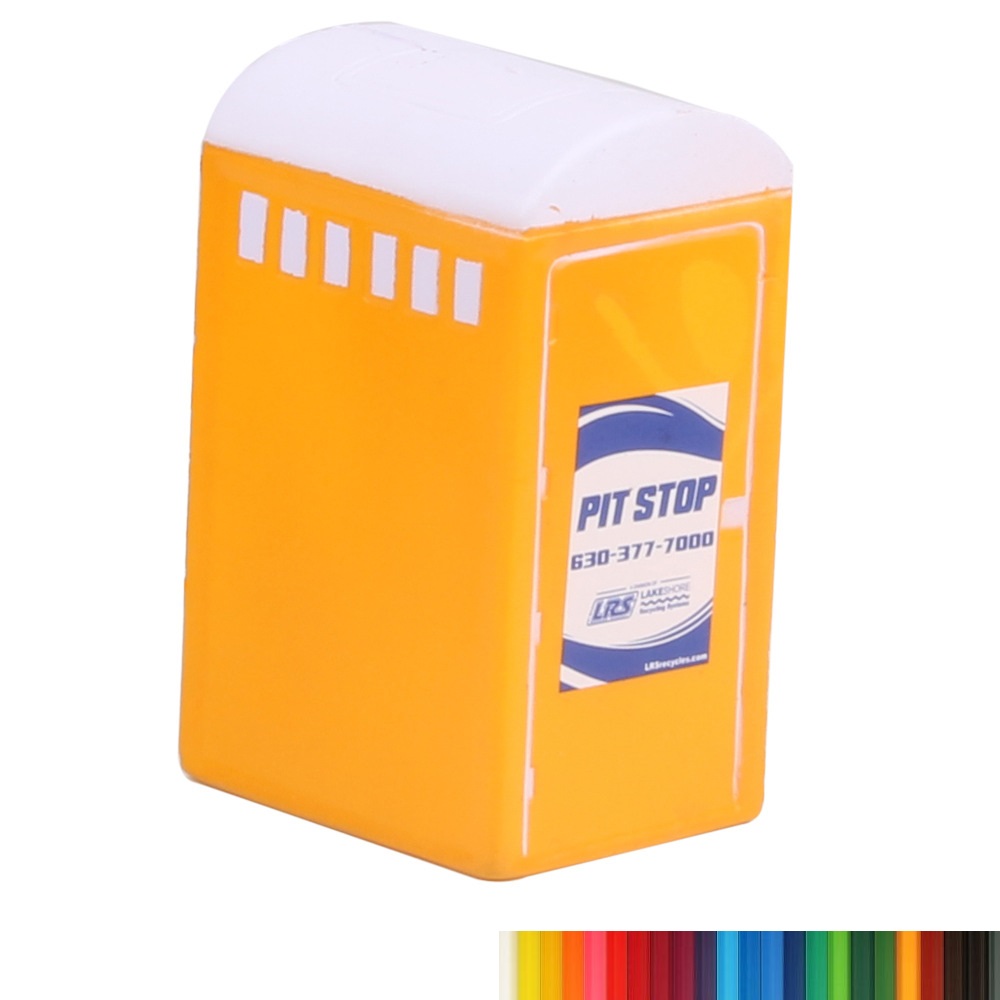 New PU Foam Porta-Potty Shaped Stress Reliever