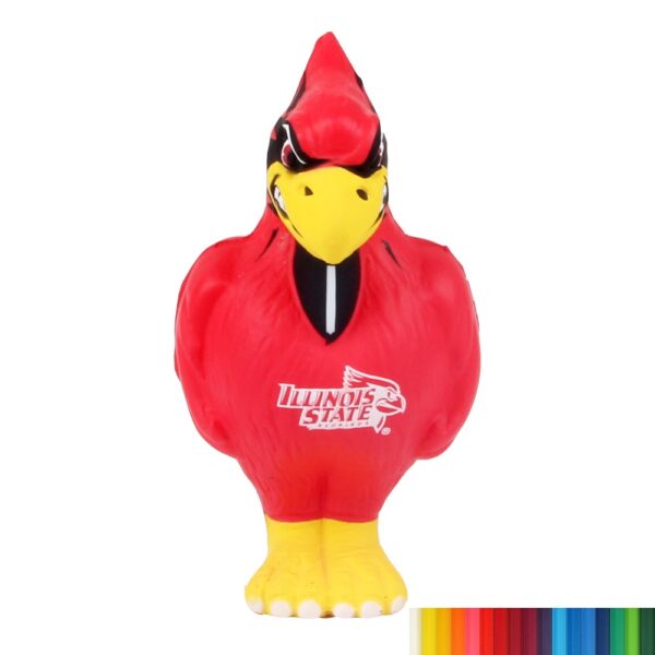 PU Foam Cute Standing Red Bird Shaped Stress Reliever