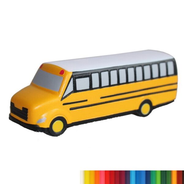 New PU Foam School Bus Shaped Stress Reliever