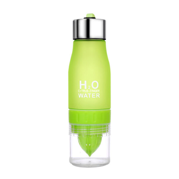 Portable 23oz Colorful Frosted Plastic Bottle with Stainless Steel Lid