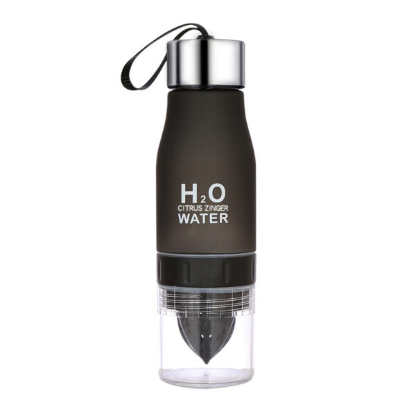 Portable 23oz Colorful Frosted Plastic Bottle with Stainless Steel Lid