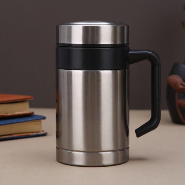 Double Layer 17oz Stainless Steel Vacuum Insulated Tumbler with Handle