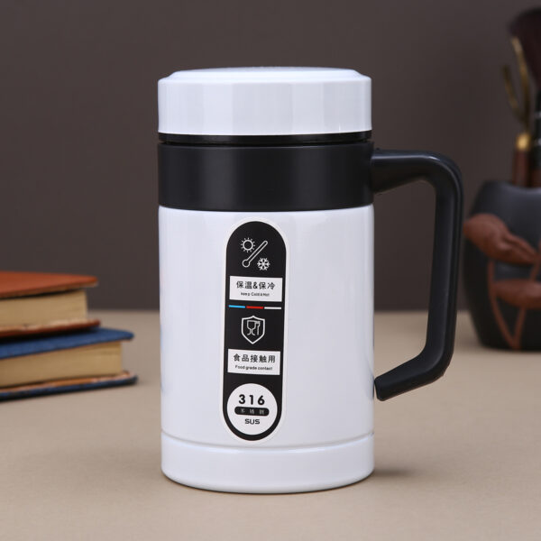 Double Layer 17oz Stainless Steel Vacuum Insulated Tumbler with Handle