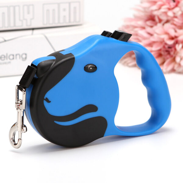 Automatic Dog's Head Retractable Pet Rope