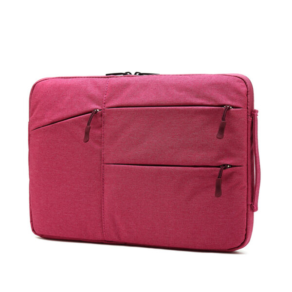 Oxford Fabric Multi-Pocket Fleece Laptop Sleeve