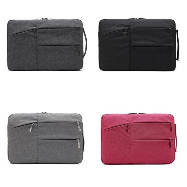 Oxford Fabric Multi-Pocket Fleece Laptop Sleeve