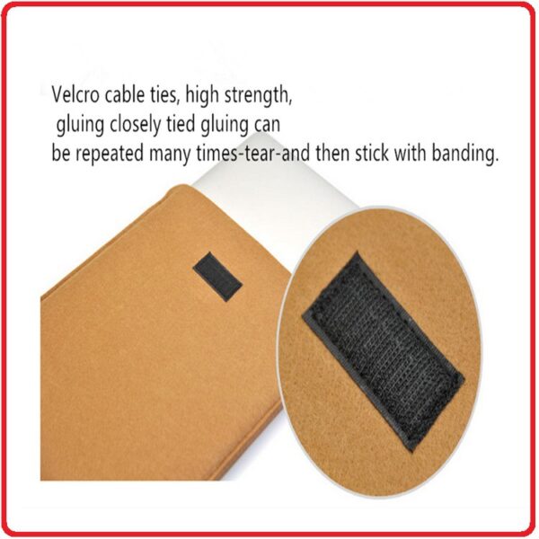 Felt Fabric Velcro Laptop Sleeve