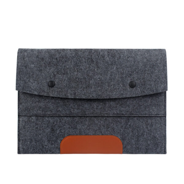 Felt Double-Pocket Collision-Resistant Laptop Sleeve