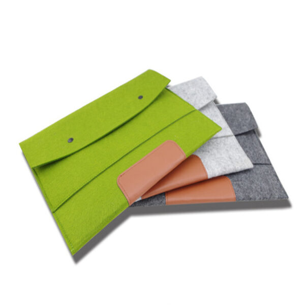 Felt Double-Pocket Collision-Resistant Laptop Sleeve