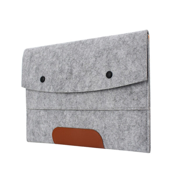 Felt Double-Pocket Collision-Resistant Laptop Sleeve