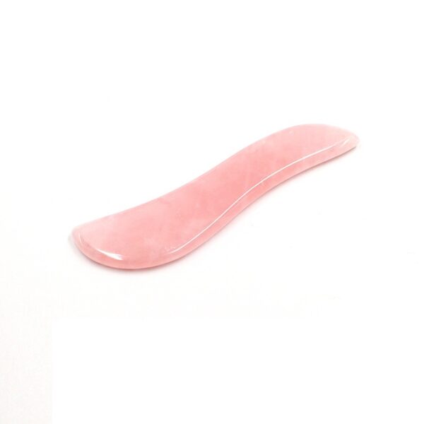 Pink Quartz Jade S Shaped Gua Sha Board