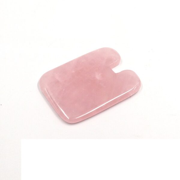 Pink Quartz Jade Concave Gua Sha Board