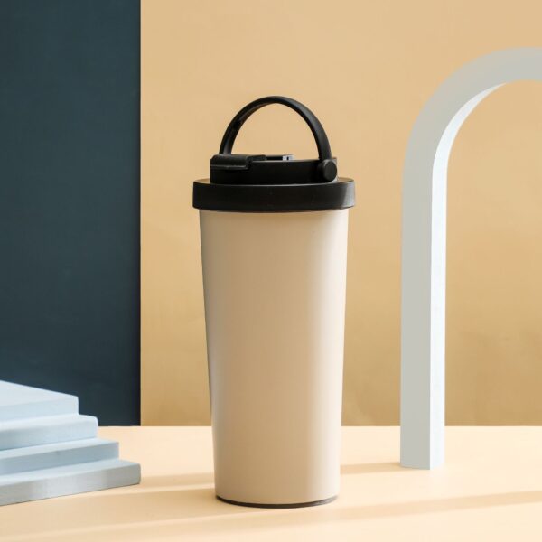 Stainless Steel Non-Spill Insulated Cup with Handle