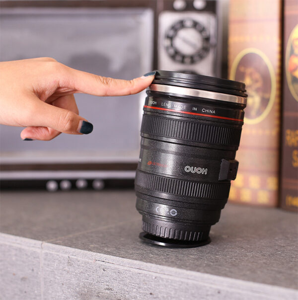 Camera Lens Non-Tip Insulated Cup