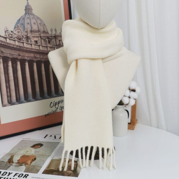 Winter Wool Knit Scarf