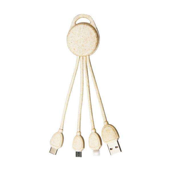 Customizable Round Dual-Port Beaded Charging Cable