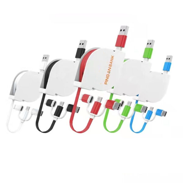 Retractable 3-in-1 Charging Cable