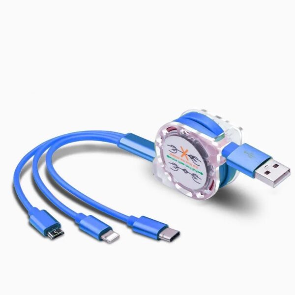 Advertising Retractable 3-in-1 Charging Cable