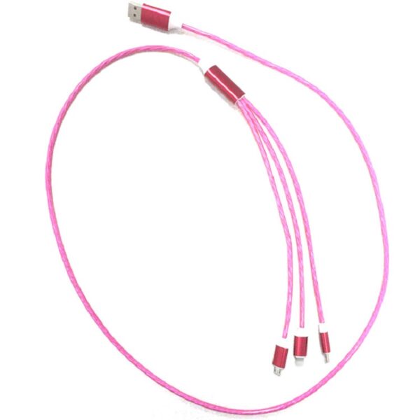 Gift Light Emitting 3-in-1 Charging Cable