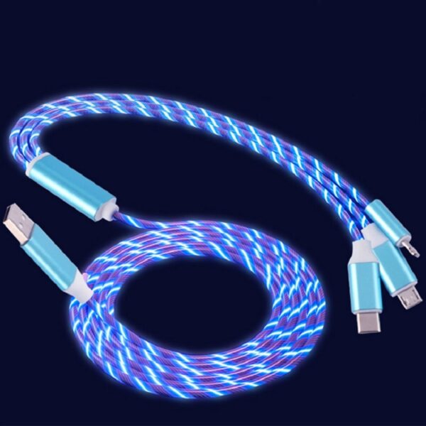 Gift Light Emitting 3-in-1 Charging Cable