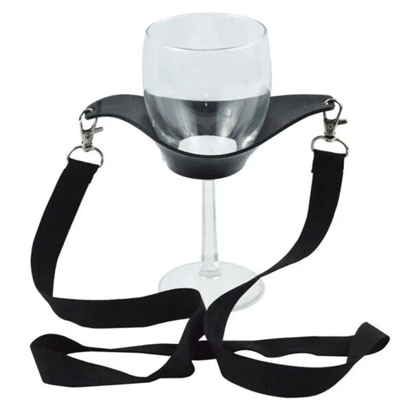 Customizable PVC Wine Glass Holder with Lanyard