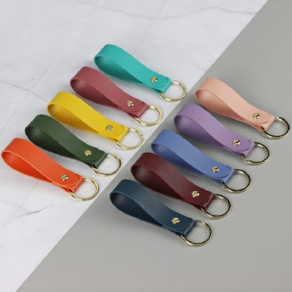 Customizable PU Leather Keychain