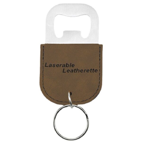 Leather Bottle Opener Keychain