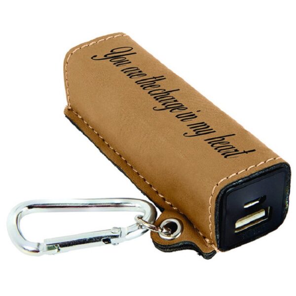 Leather Protective Case with Keyring for Power Banks