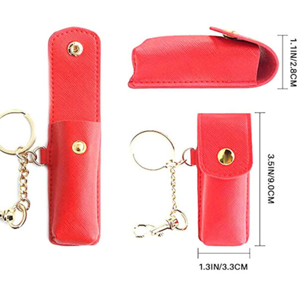 Customizable Lipstick Case Keychain