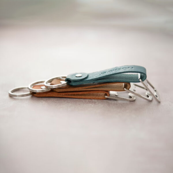 Customizable Leather Bottle Opener Keychain