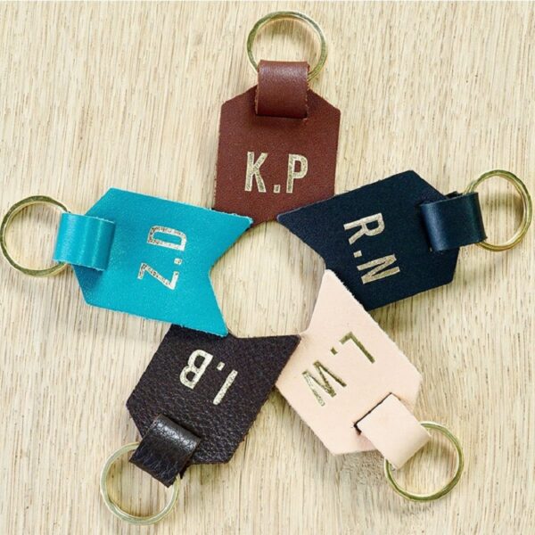 Promotional Leather Keychain with Custom Logo