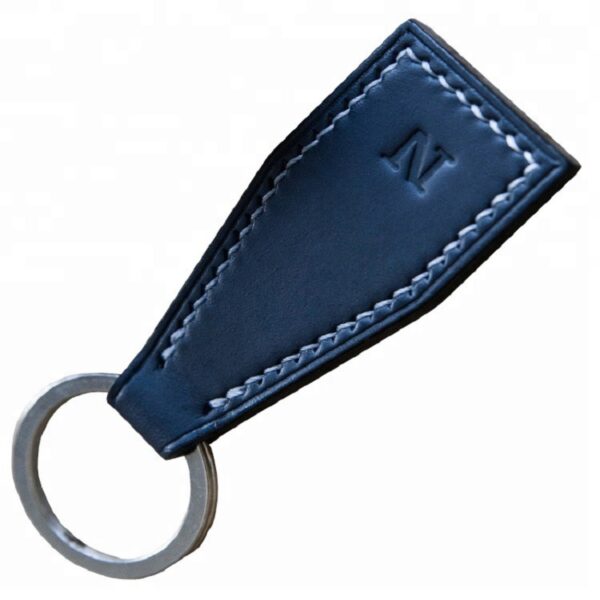 Bottle-Shaped Leather Keychain with Custom Logo