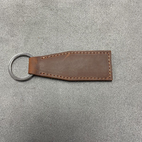 Bottle-Shaped Leather Keychain with Custom Logo