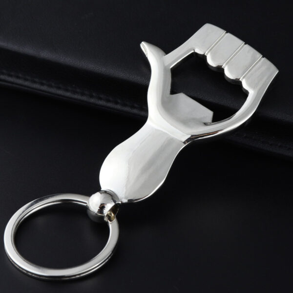 Thumb-Shaped Bottle Opener Keychain