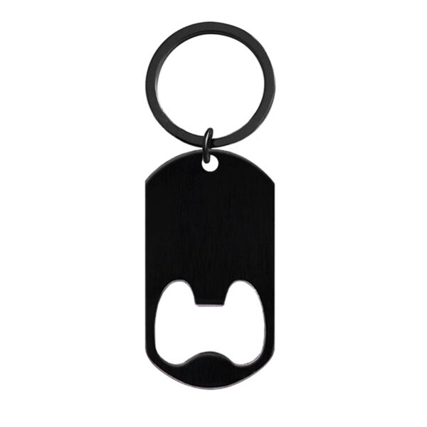 Oval-Shaped Bottle Opener Keychain