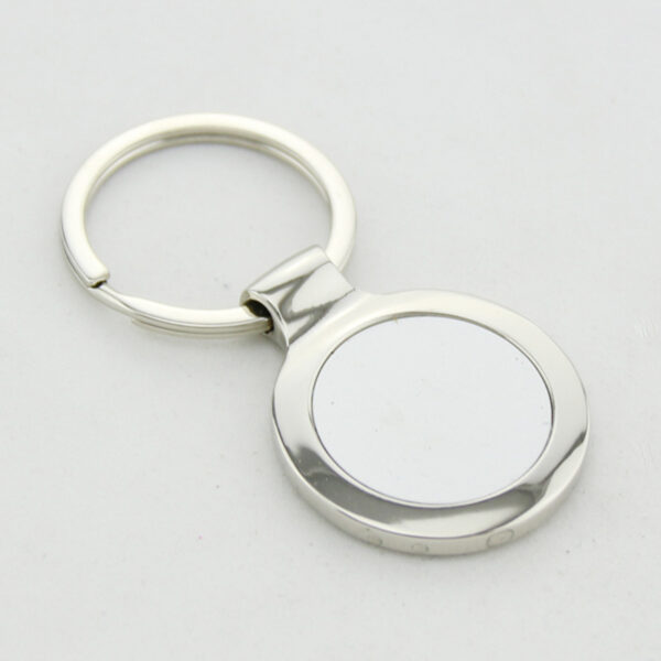 Customizable Metal Circular Keychain