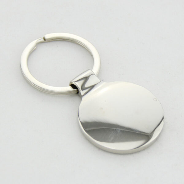 Customizable Metal Circular Keychain